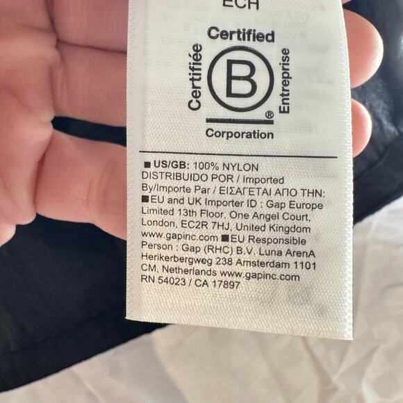 NWOT Athleta Lunar Shine Button Down Shirt in Black - Picture 6 of 11